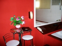 Cama da Suíte com Hidromassagem do Motel Cisne Blumenau