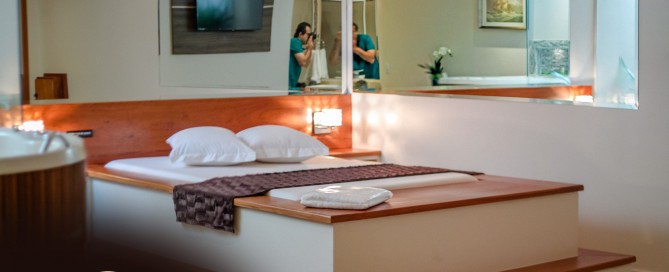 Suíte Acqua do Motel Cisne Blumenau — a mais requintada